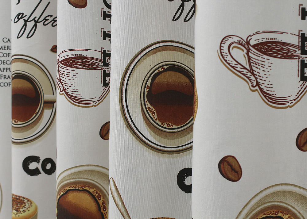 Комплект готових фото-штор VR-Textil Coffee-House № 1497ш Різнобарвний 150х275 см 2 шт (33-0396) Київ - фото 6