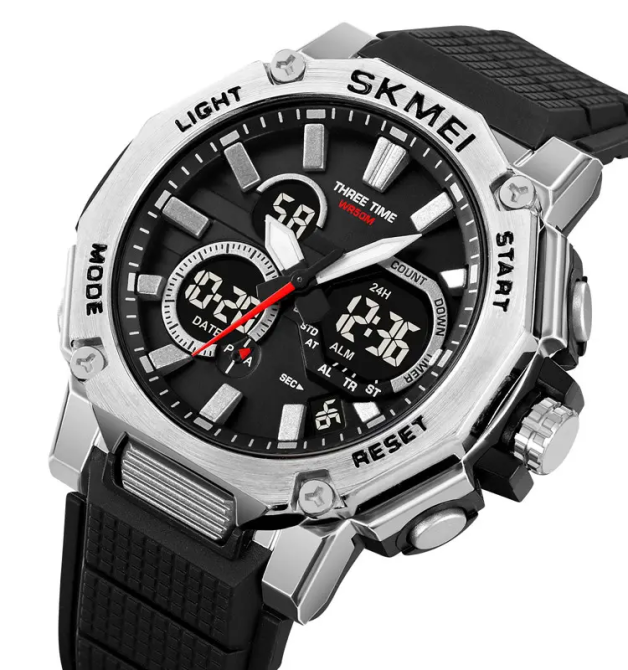 Часы мужские наручные Skmei 2219 (Серебристый) Киев - изображение 3