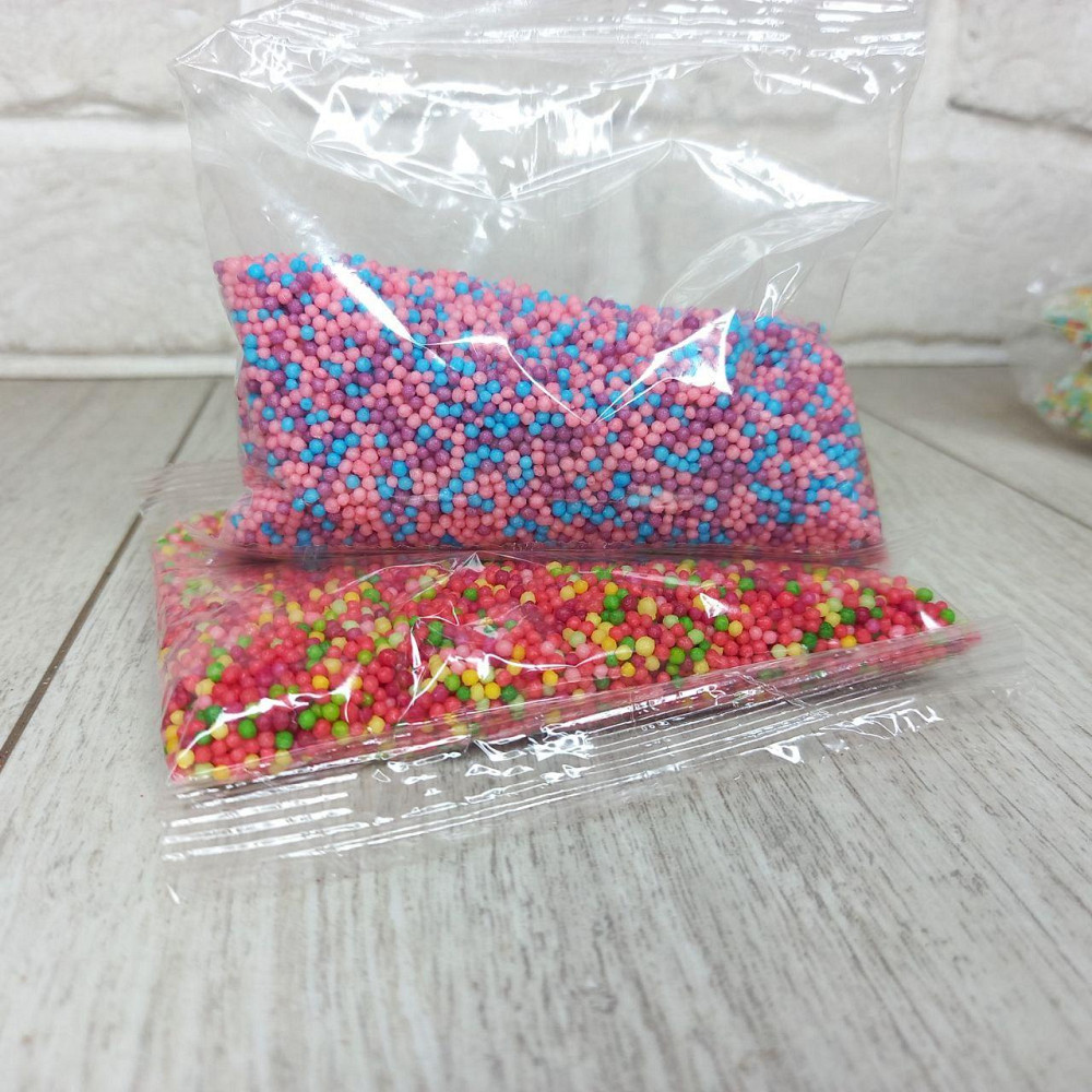 Посипка кондитерська цукрова різнобарвна «Кульки» Наволода мікс, 100 г для декору випічки Харків - фото 7