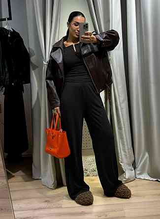 Женский стильный повседневный костюм двойка турецкая вискозная двунитка Одесса