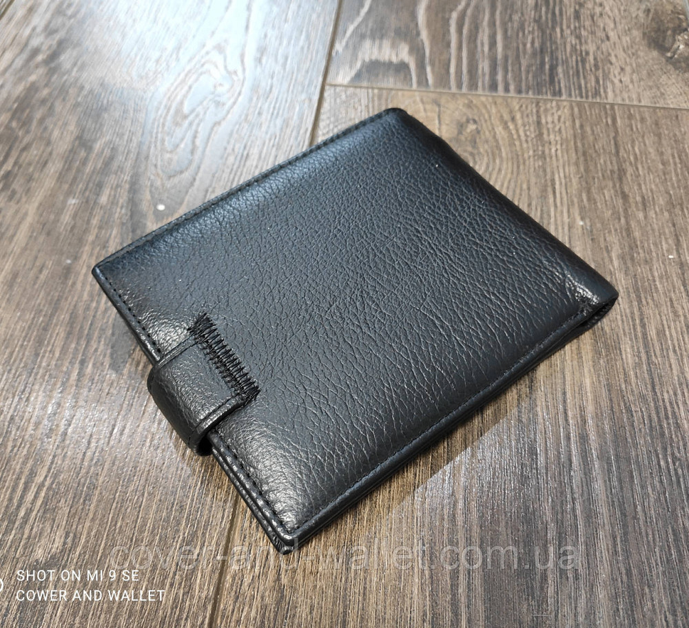 Шкіряний чоловічий гаманець подвійного складання для грошей та карток Marco Coverna M 103 Київ - фото 9