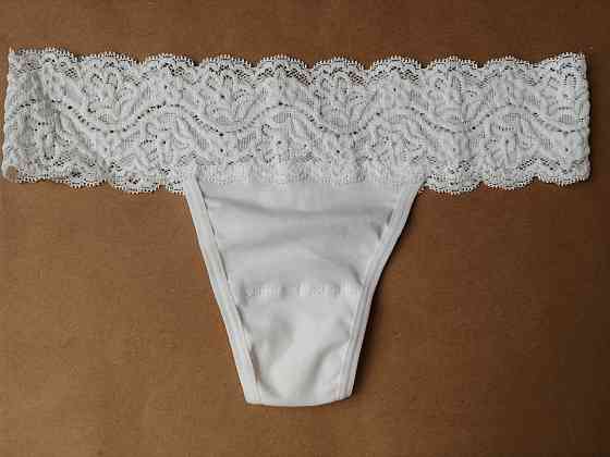 Стринги кружевные хлопок (2шт в уп) Lans 22/030 S, Белый Киев