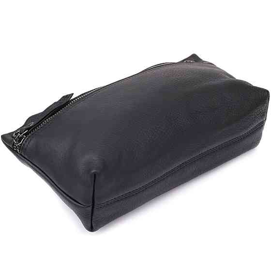 Модна жіноча сумка на плече з натуральної шкіри Vintage 23004 Чорний Київ