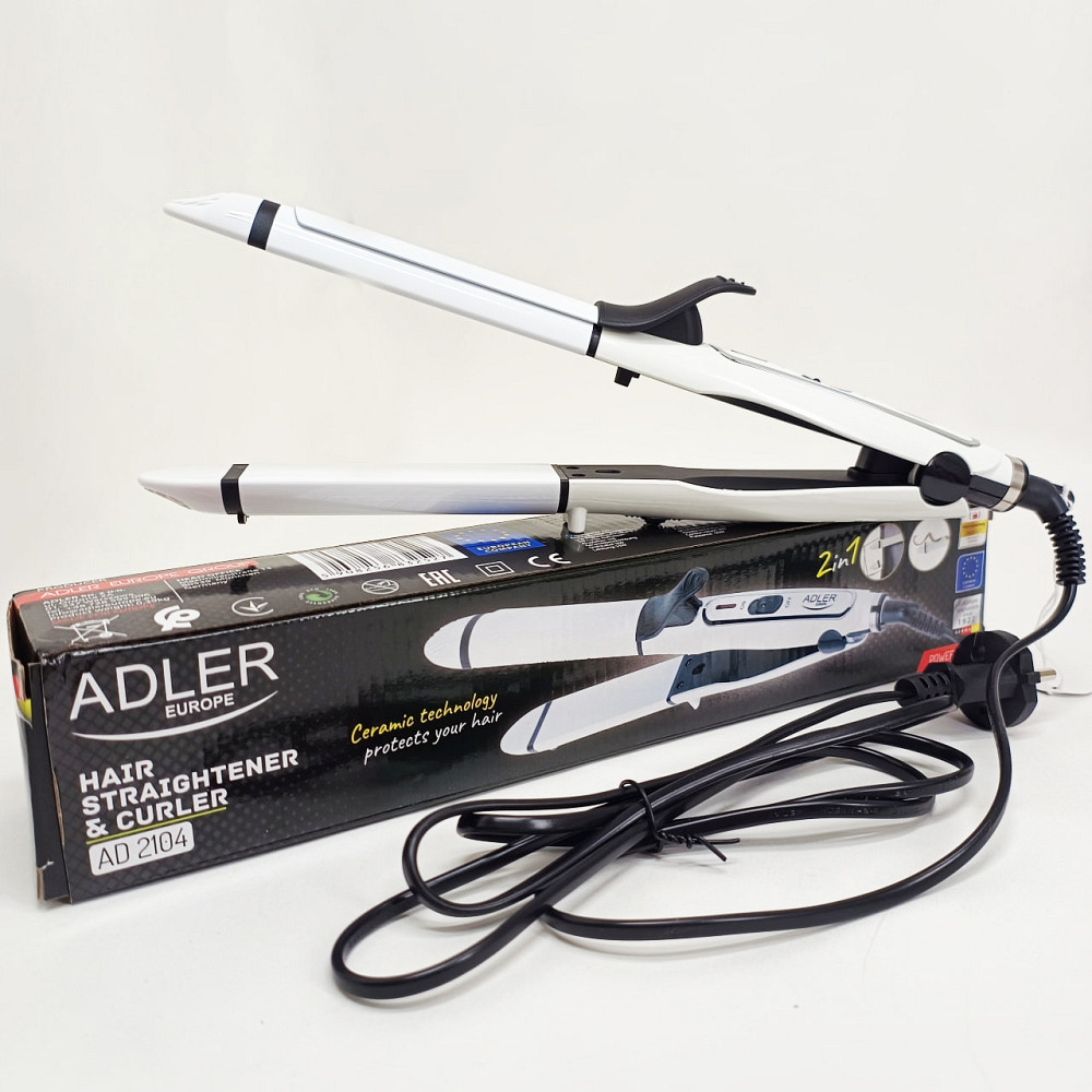 Современные щипцы для завивки волос Adler AD 2104 50Вт, Крутые плойки для волос Плойка обьема FH-61 Львов - изображение 7