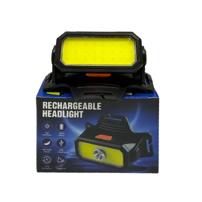 Налобный фонарь Bailong BL-5120, 56 LED COB, 1500 лм, 6 режимов, аккумуляторный, micro-USB зарядка Одесса - изображение 1