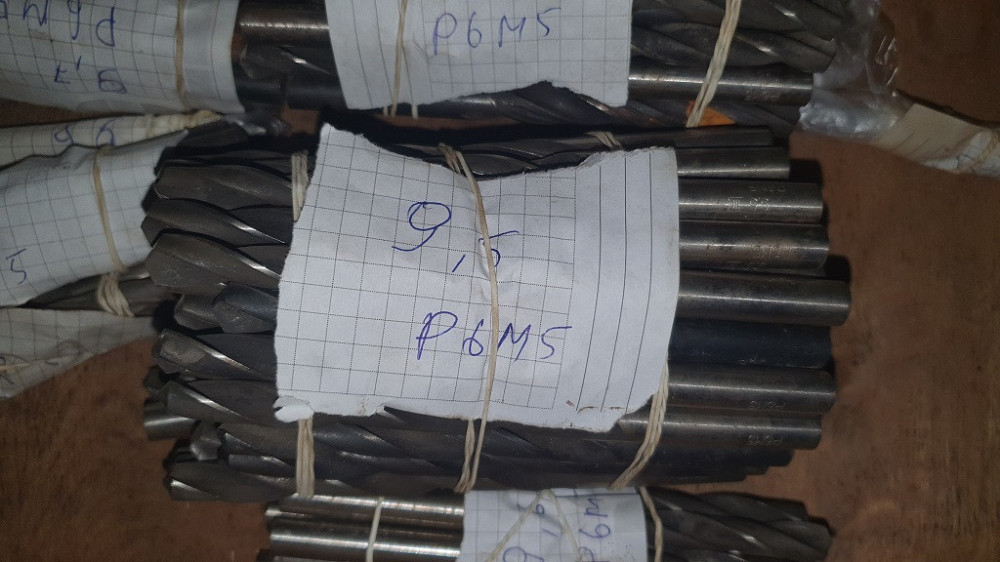 Свердло з циліндричним хвостовиком 9.5 мм. Р6М5. СССР. Харків - фото 1