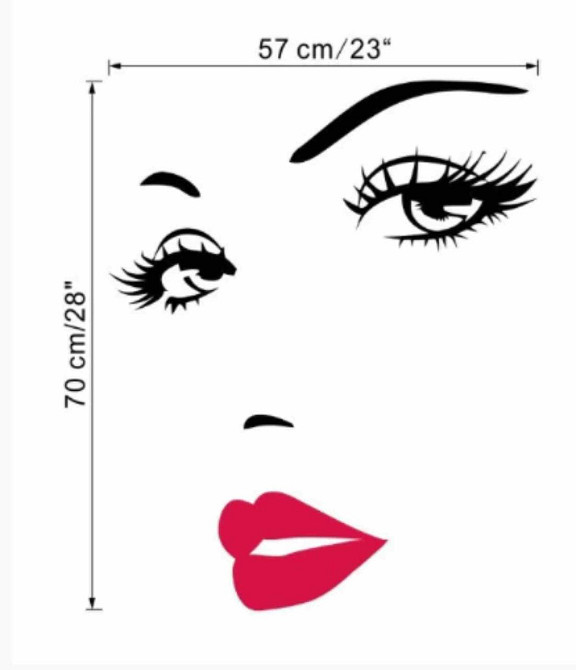 Декоративная наклейка для интерьера Девушка Киев - изображение 3