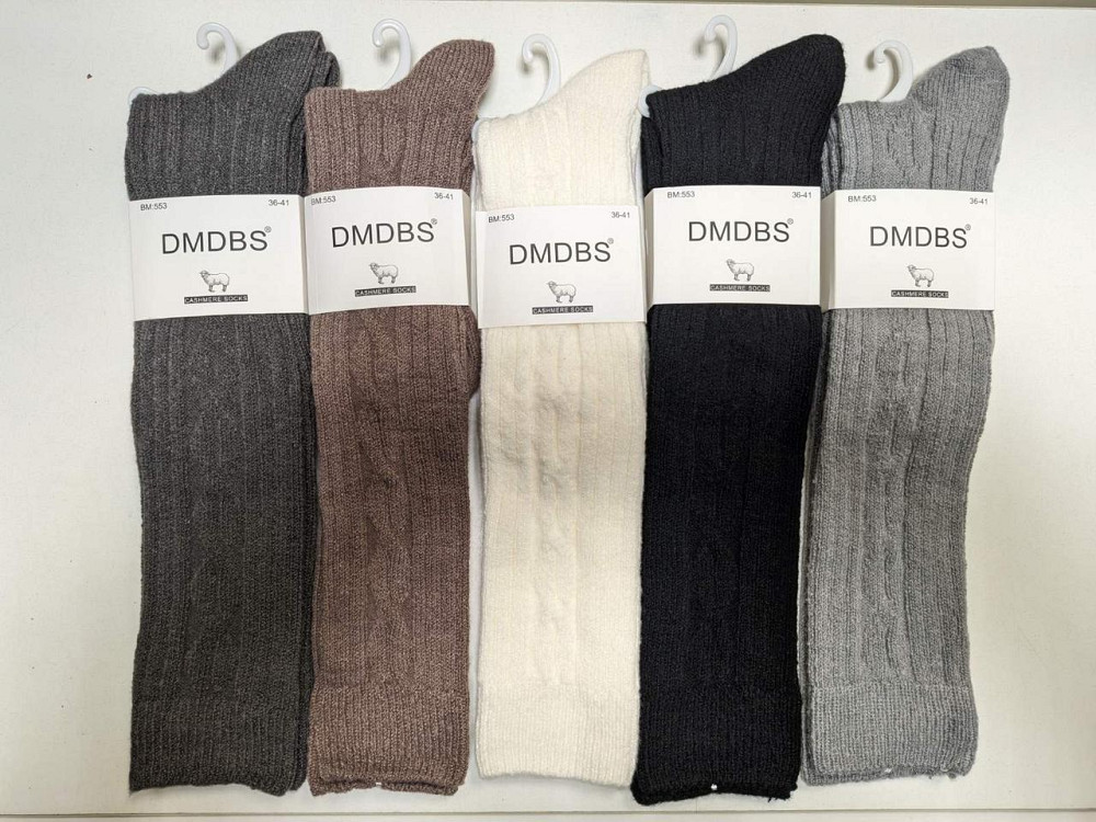 Набор Женских шерстяных гольфов высокие (5шт в уп) размер 36-41 DMDBS BM:551 Киев - изображение 1