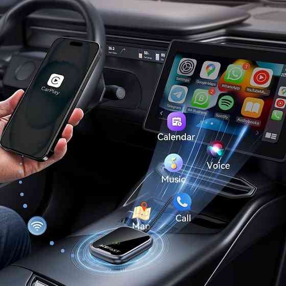 Адаптер ACEFAST QC1 CarPlay wireless adapter for car Metal Gray Одеса