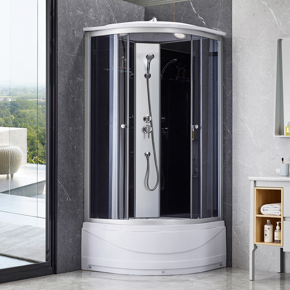 Душевой бокс Lidz Tani SB90x90.SAT.HIGH.GR, стекло тонированное 4 мм Киев - изображение 10