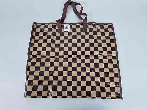 Сумка господарська, поліпропіленова, з кольоровим малюнком No4 Шахи+круги (54x46x25) (1 шт.) Харків