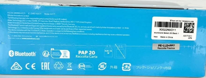 Портативная колонка Anker SoundCore Select 2S (A3171) Черная. Харьков - изображение 4