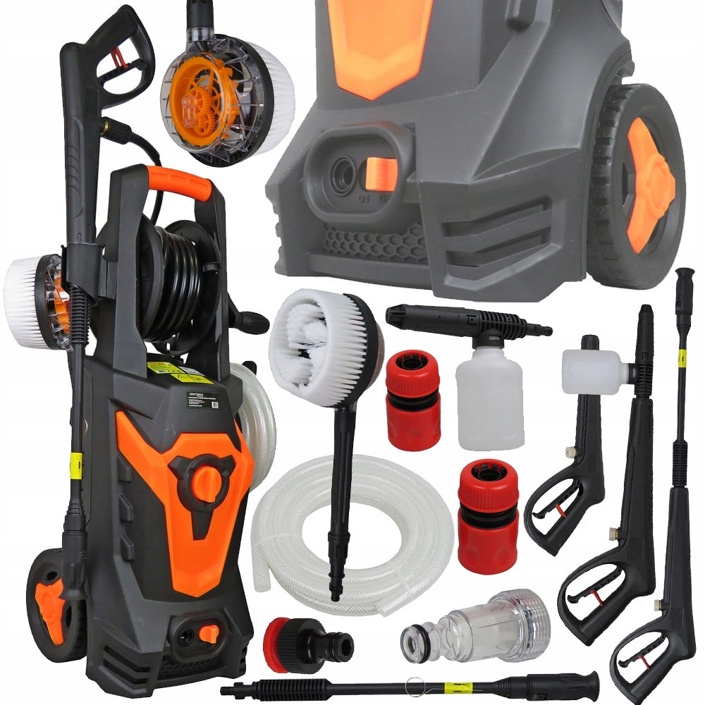 Мойка высокого давления 200 бар с аксессуарами Kraft&Dele (KD432) 2100 Вт Нововолынск - изображение 1