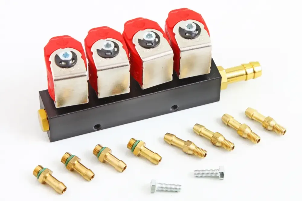 Форсунка ГБО Valtek под ориг. 3 Ом (4 шт. с рейкой, штуцерами, жиклерами) Винница - изображение 1