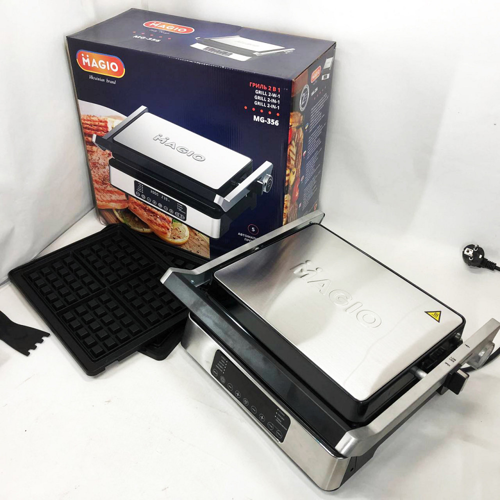 Кухонные бутербродницы, Настольный электрогриль для стейков, Сендвичница бытовая электрическая UW-55 Львов - изображение 2