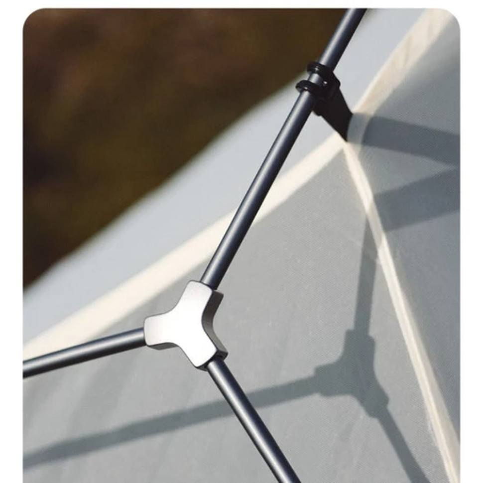 Намет надлегкий двомісний  з футпринтом Naturehike Cloud Up Pro CNK2350WS020,  20D, світлий сірий Киев - изображение 7