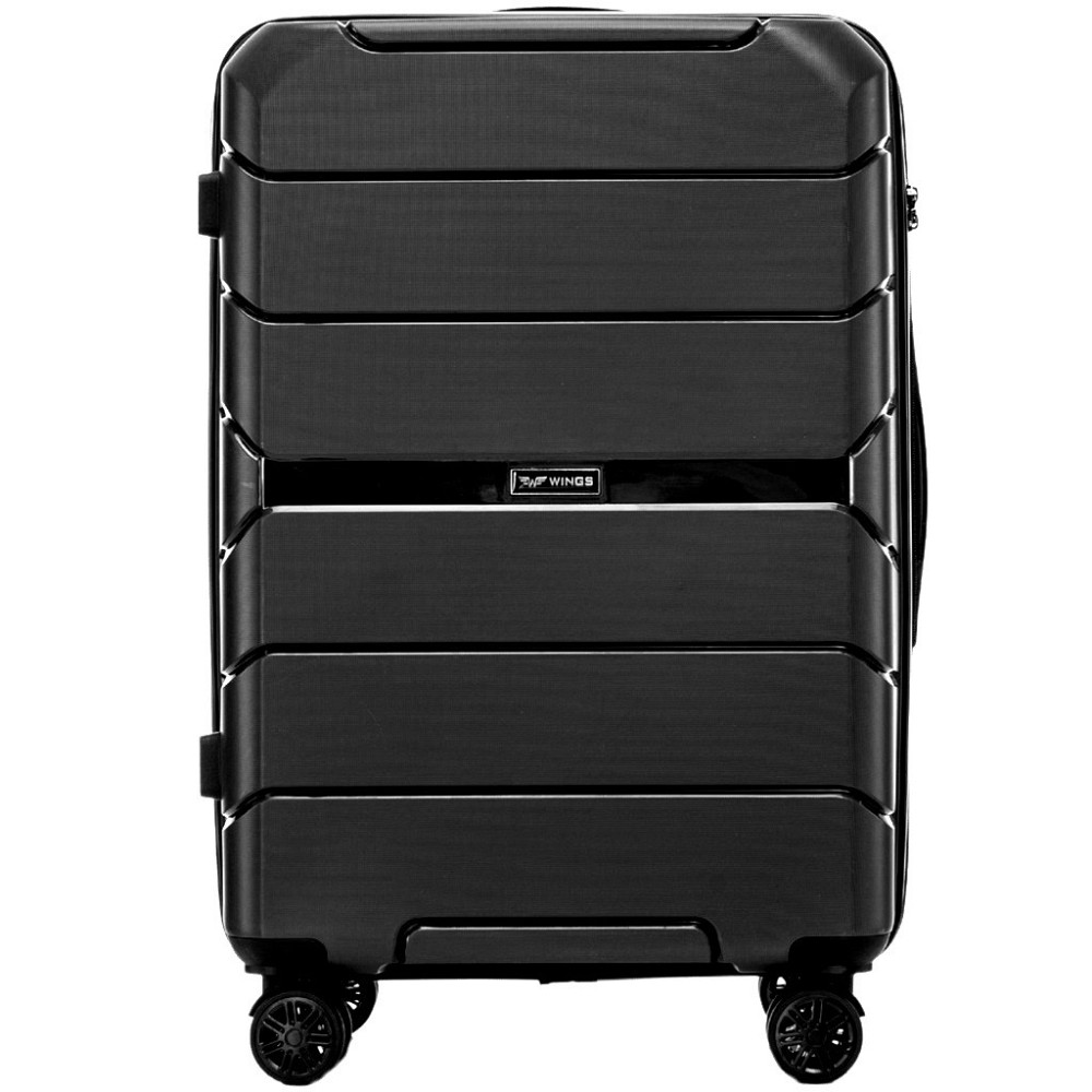 Валіза поліпропіленова WINGS PP06 мала 55 см чорна Київ - фото 3