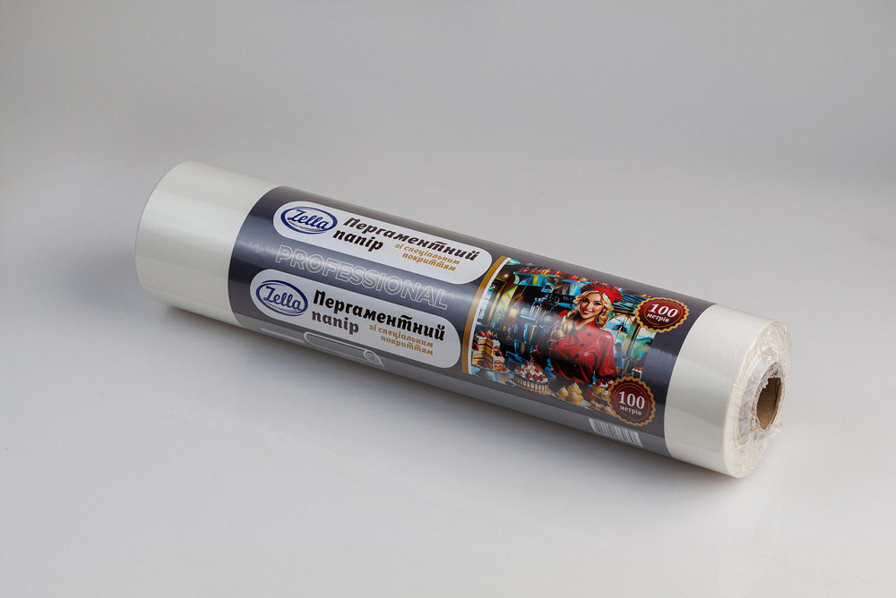 Пергамент для випікання (100 м*38 см) Zella білий силіконовий (1 рул) Харків - фото 3