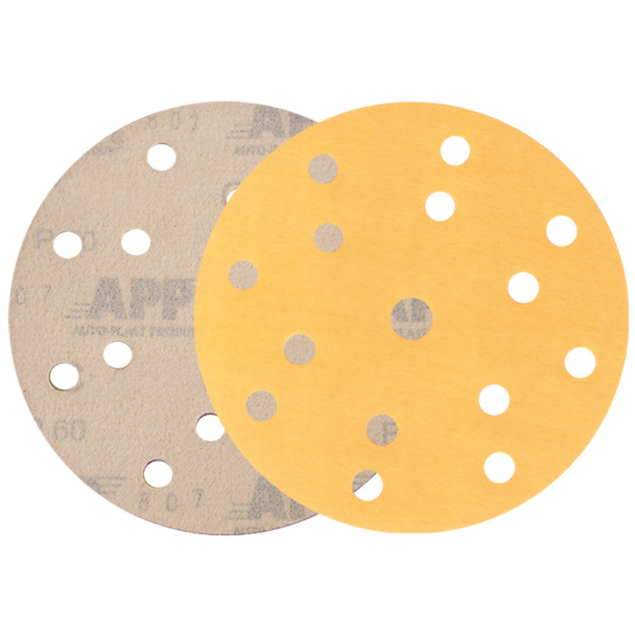 Наждачні круги K555 P180 d150мм 14+1отв. (ціна за уп.-100шт) жовтий APP, 40KZU180 Київ - фото 1