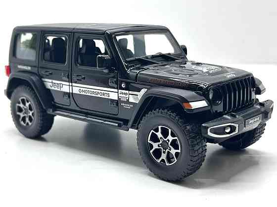 Машина Автосвіт Jeep vlanger інерційна відчиняються двері капот багажник 21см Чорна (AP-1979) Чернігів