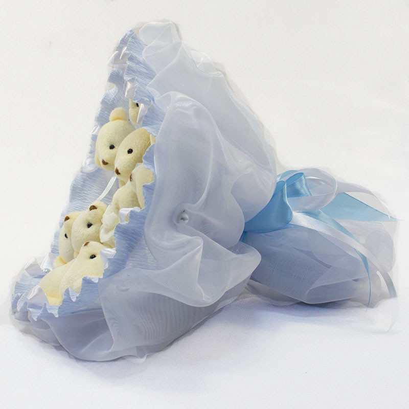 Букет з іграшок Ведмедики блакитний 5350IT з 9ю іграшками Вінниця - фото 2