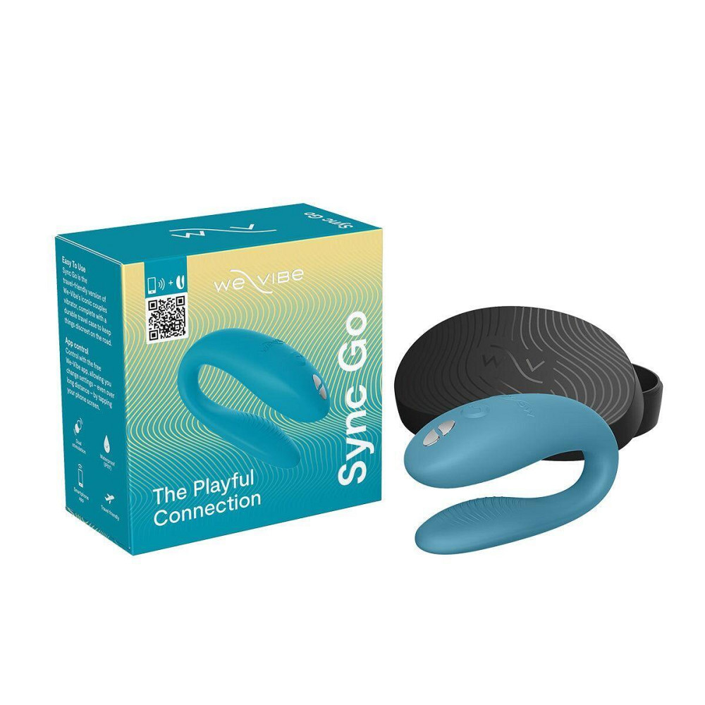 Смарт-вібратор для пар We-Vibe Sync GO Turquoise, тревел-кейс, пульт ДК Sex Aura Київ - фото 10