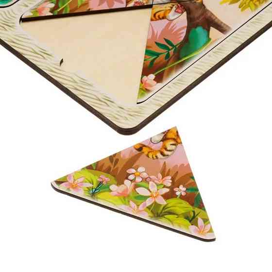 Деревянный пазл-вкладыш 