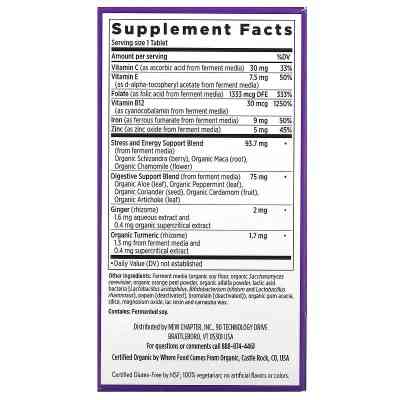 Минералы New Chapter Железо, ферментированный комплекс, Fermented Iron Complex, 90 таб (NCR-90357) Винница