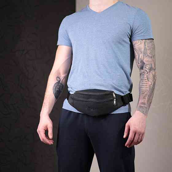 Универсальная сумка на пояс из качественного полиэстера FABRA 22580 Черный Киев