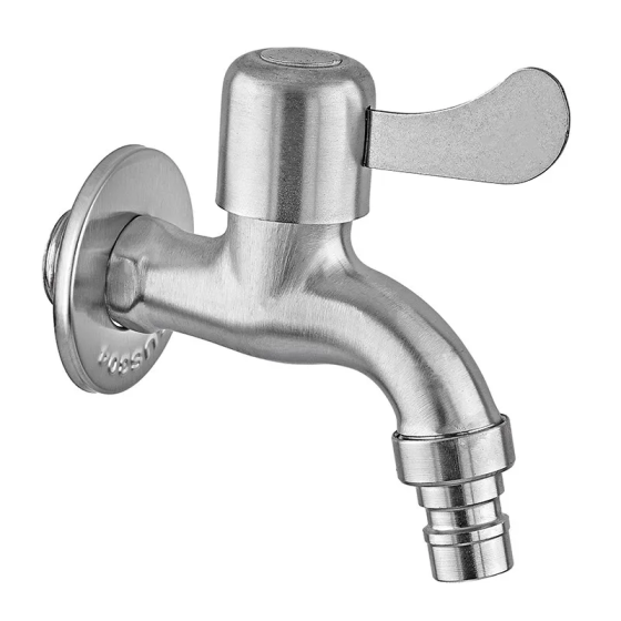 Кран для холодної води Zerix BIB-002 1/2 (нерж. сталь) (ZX1490) Київ