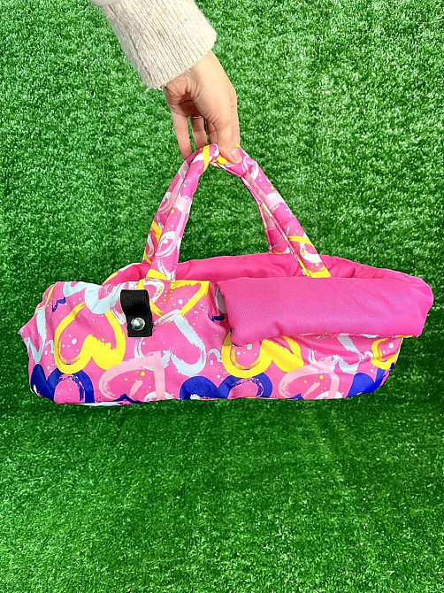 Коляска для ляльки Melogo металева з люлькою-перенескою кошиком Малинова (9369/82100) Чернігів - фото 3