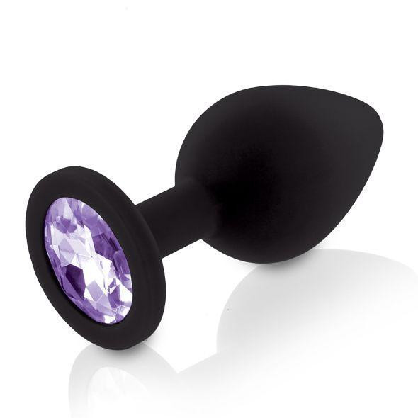 Набор анальных пробок с кристаллом Rianne S: Booty Plug Set Black, диаметр 2,7см, 3,5см, 4,1см Sex Aura Киев - изображение 3