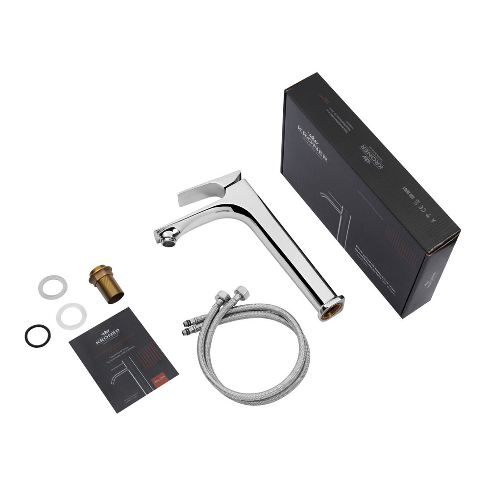 Смеситель для раковины Kroner KRP Vog - C010-3 Киев - изображение 9