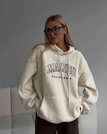 Жіночий затишний оверсайз худі букле баранчик Одеса