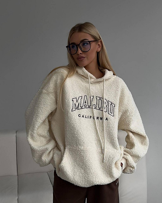 Жіночий затишний оверсайз худі букле баранчик Одеса - фото 3