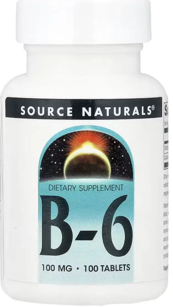 Вітамін B6 Source Naturals Vitamin B-6 100 mg 100 таб Київ - фото 1