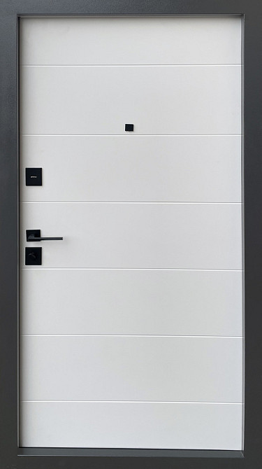 Вхідні двері Форт-М Тріо Горизонталь венге темний горизонт/білий мат 960 Київ - фото 2