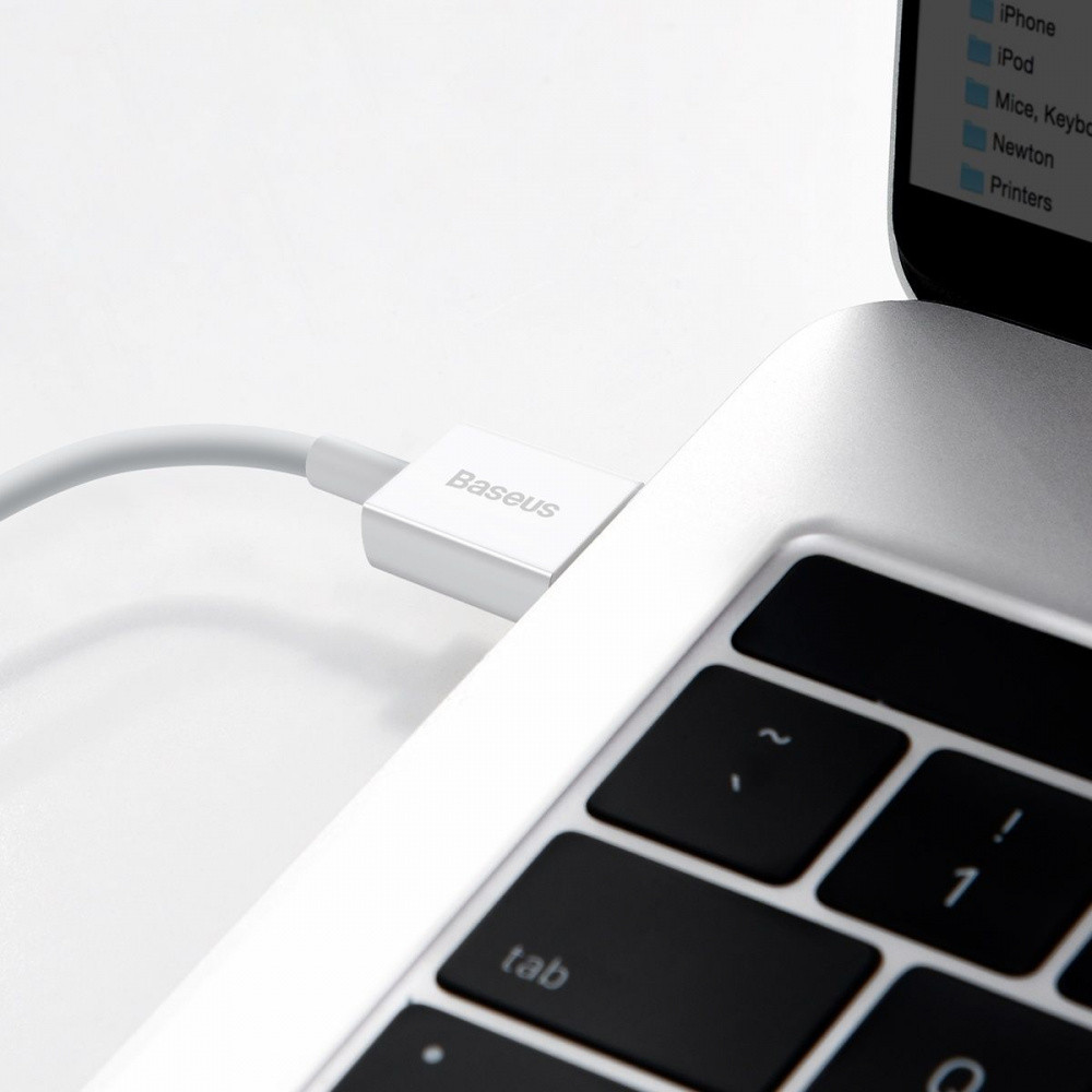 Кабель Baseus Superior Series Fast Charging Lightning 2.4A 1,5м белый Львов - изображение 3