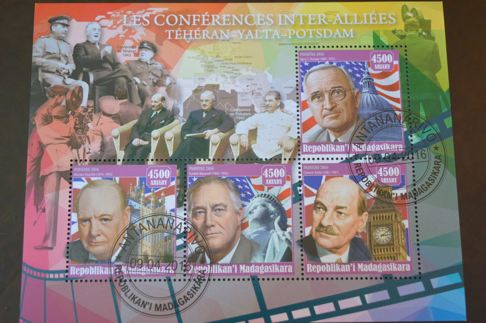 Мадагаскар. История. Личности. Блок. 2017 год (Б-2) Полтава - изображение 1