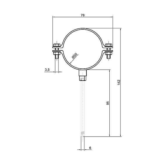 Хомут TA Sewage 50 Київ