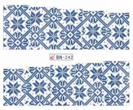 Наклейки на ногти новогодние, синие, размер стикера 6*5см, инструкция по применению есть в описании товара Киев