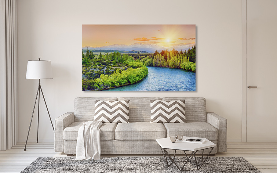 Картина холст у вітальню / спальню   Захід сонця   MLP_115  ( 60х30см ) 50x100 см Київ - фото 2