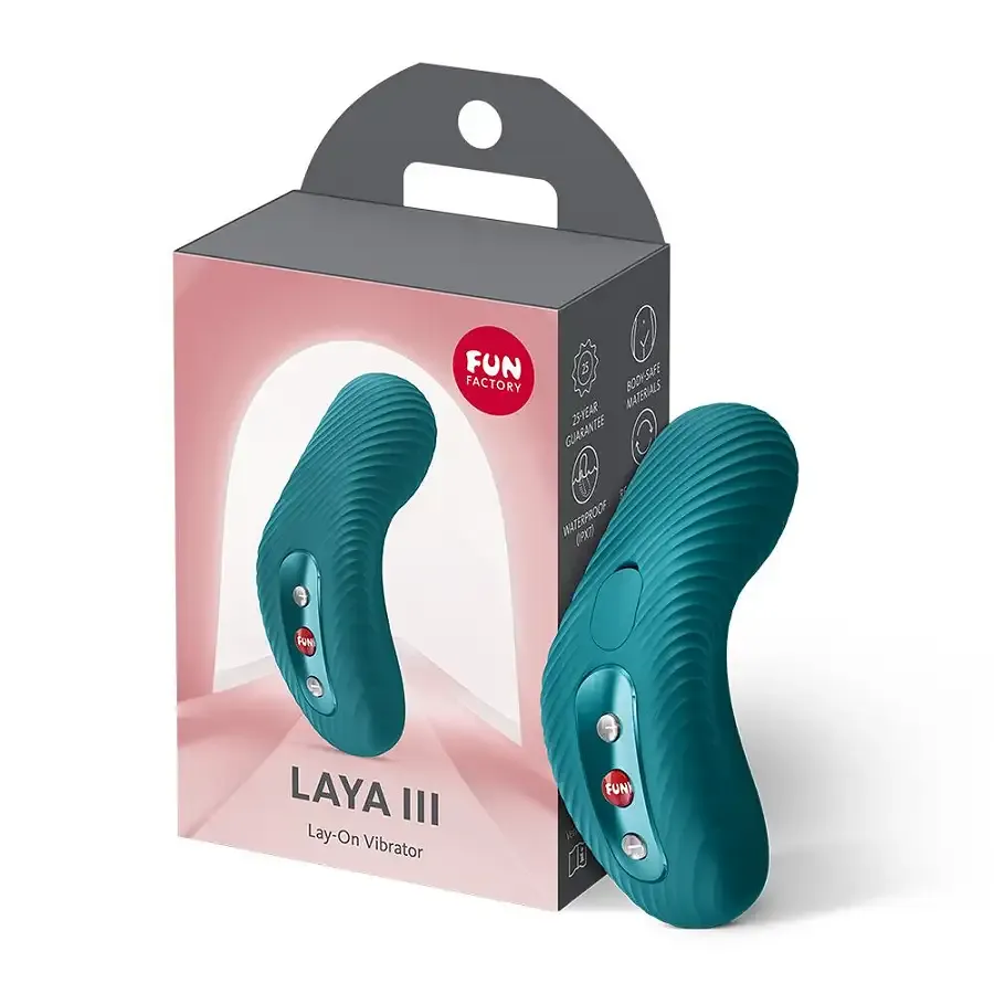 Накладной вибратор Fun Factory LAYA III Bottle Green, эффект постукивания пальцем Львов - изображение 6