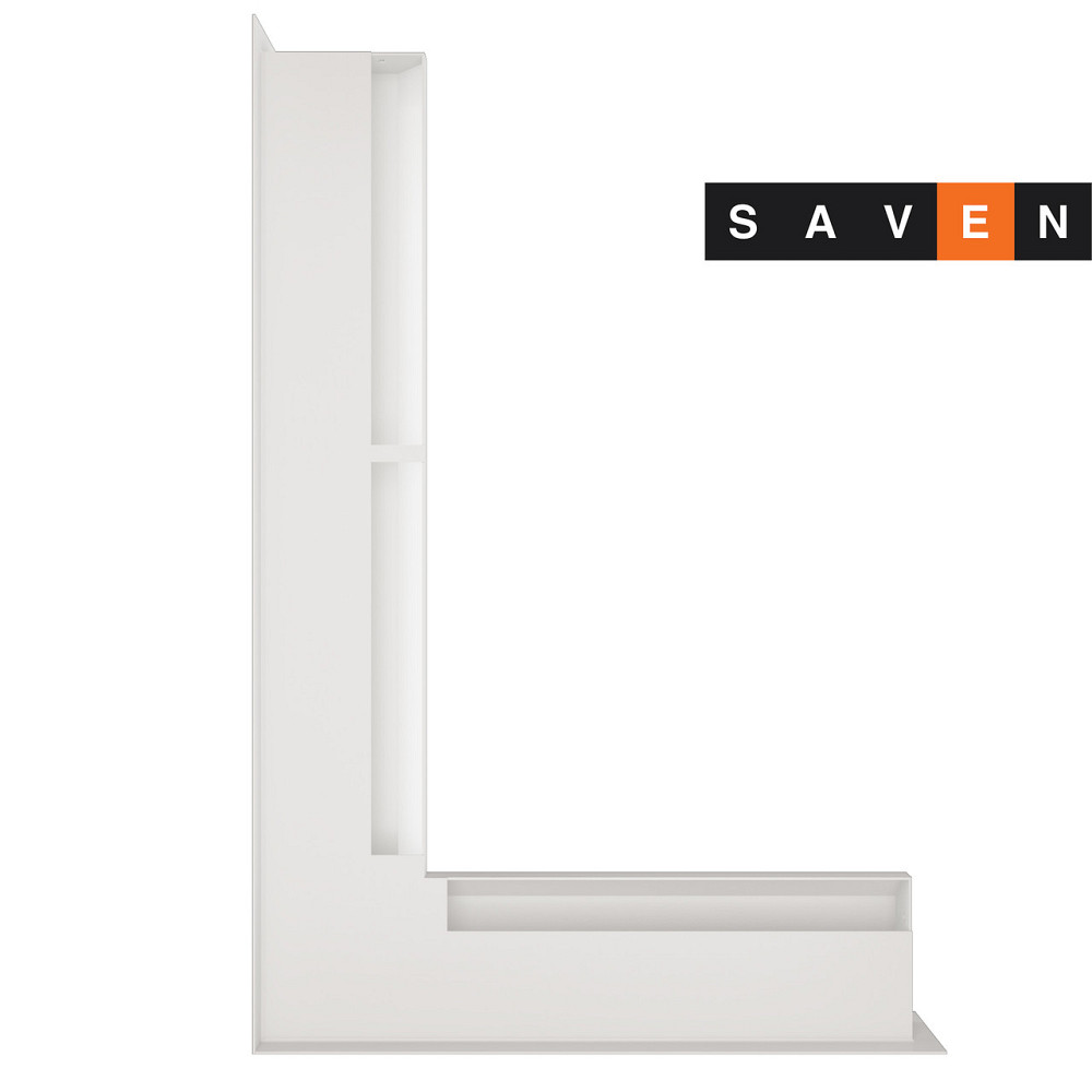 Вентиляционная решетка для камина угловая левая SAVEN Loft Angle 60х400х600 белая Львов - изображение 3