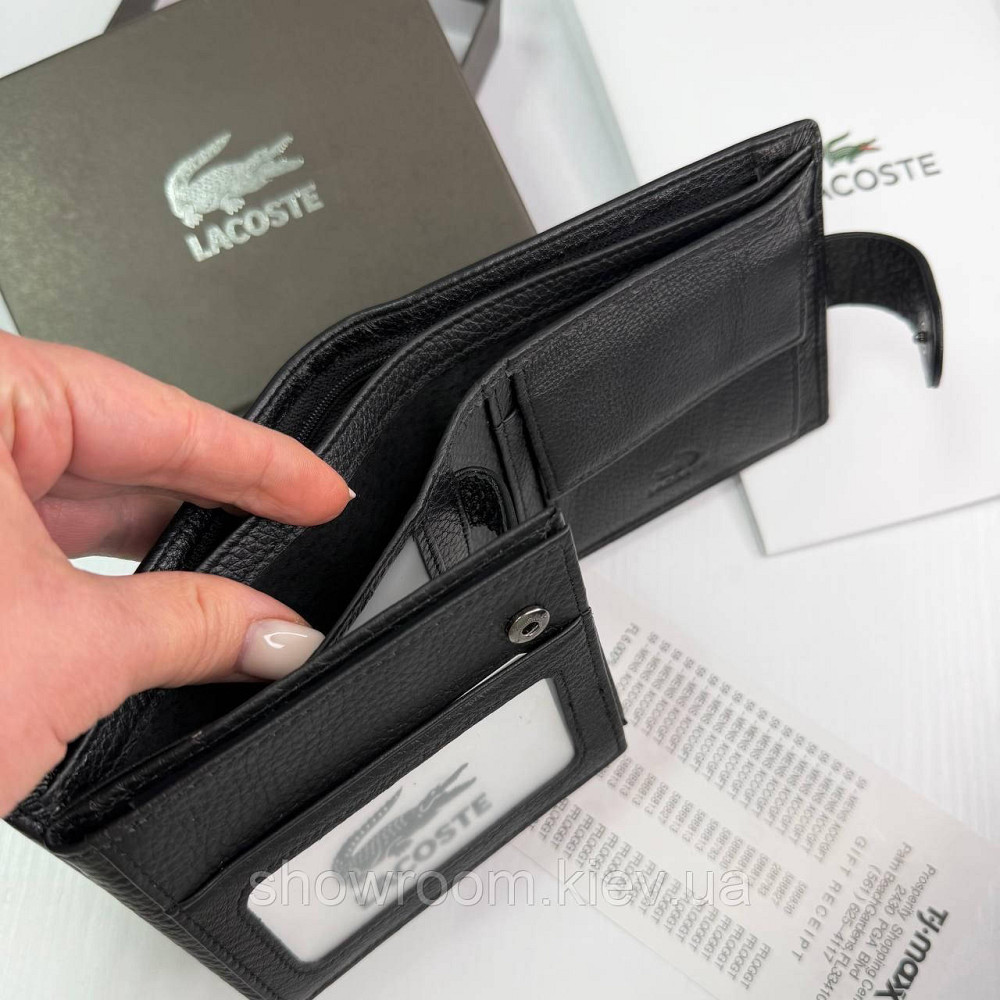 Чоловіче брендове портмоне з монетницею Lacoste (6604) Київ - фото 7