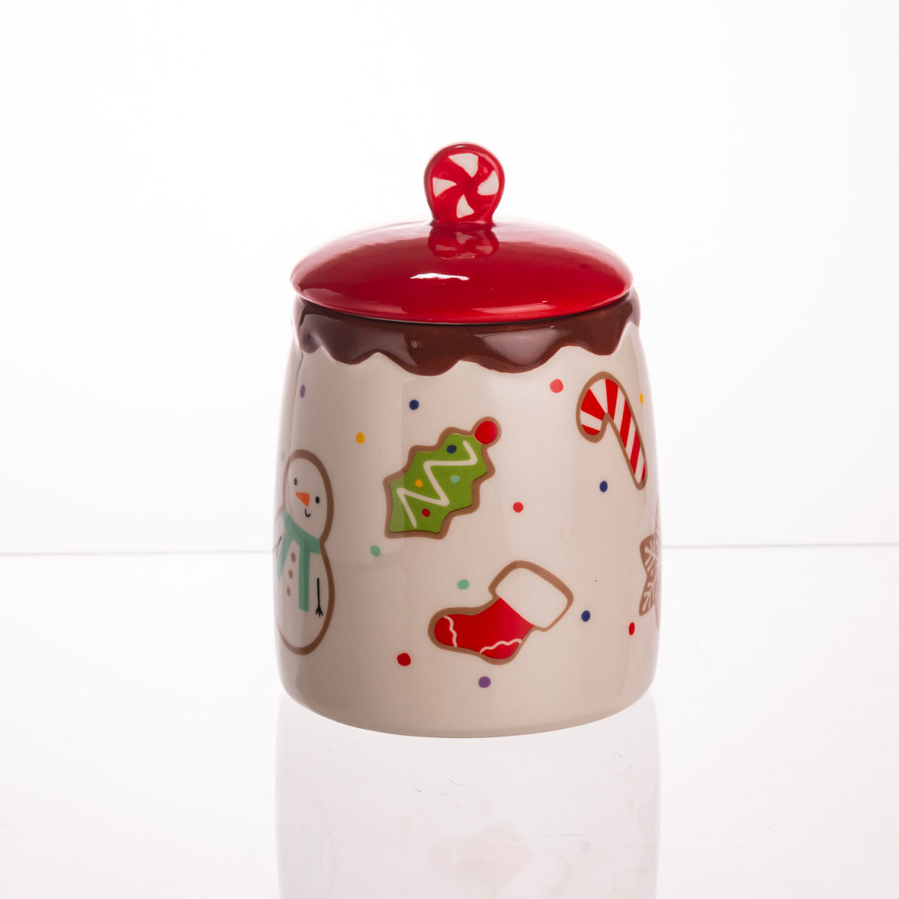 Yiwu Банка для сипучих продуктів з кришкою з порцеляни 9×13 (см) Merry Christmas CR-1-42 Коломыя - изображение 4