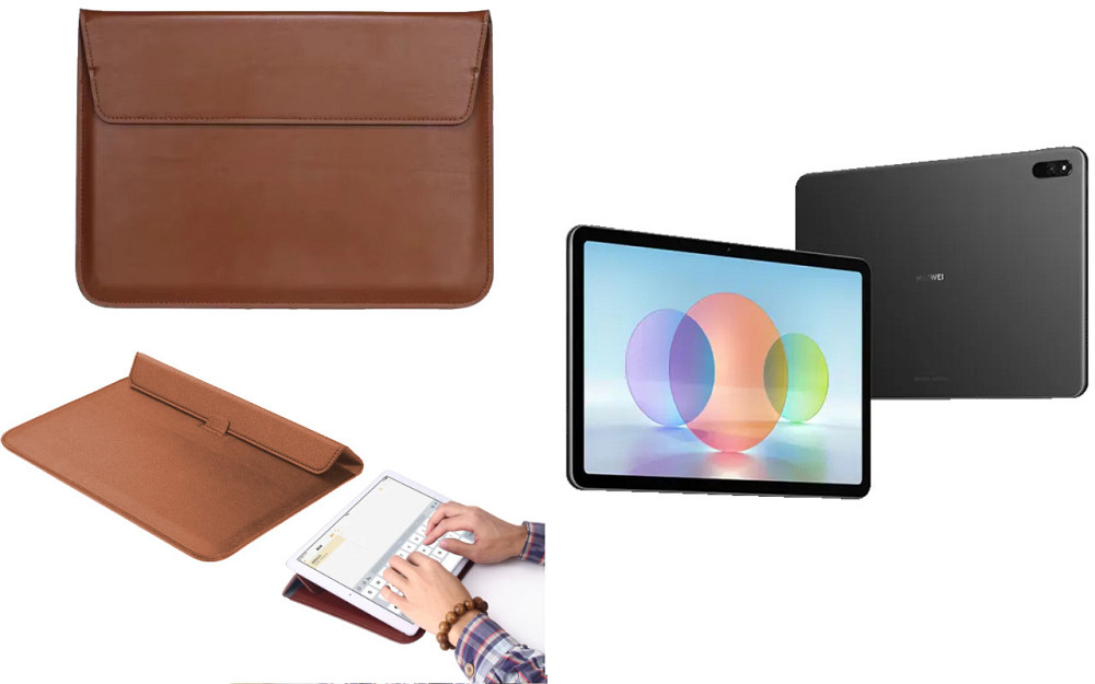 Чохол-конверт VitoCase для HUAWEI MatePad 10.4 2022, з функцією підставки для планшета Коричневий Київ - фото 1