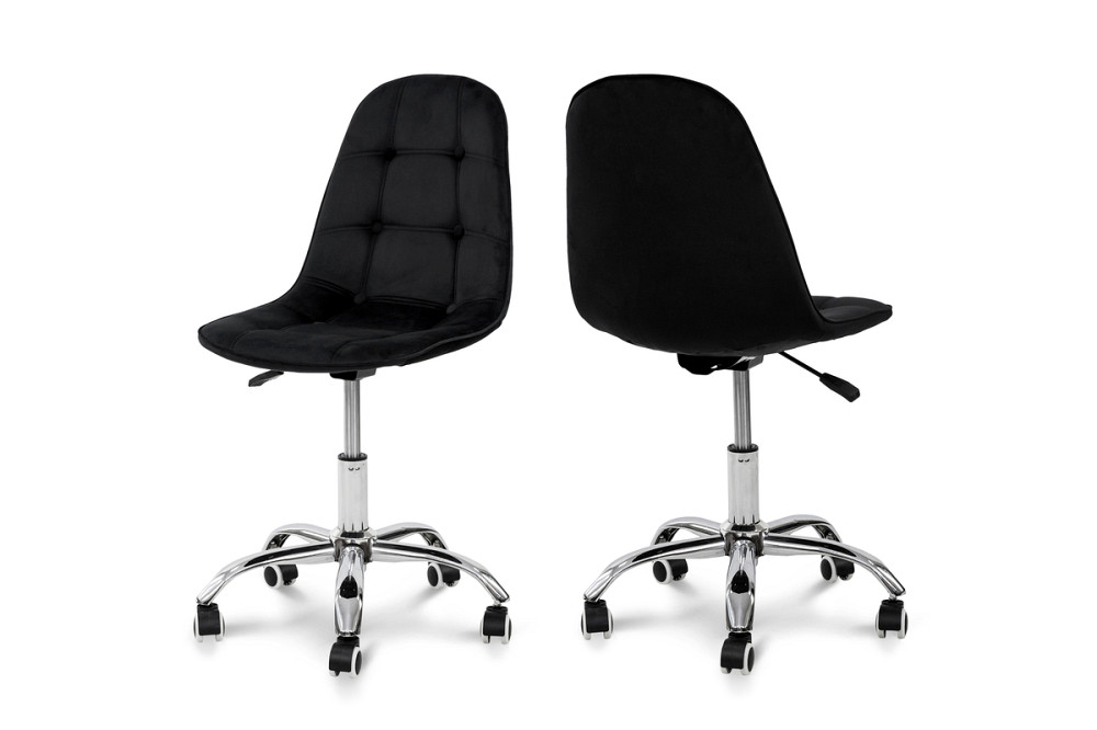 Стілець офісний Марсель, велюр чорний Киев - изображение 2