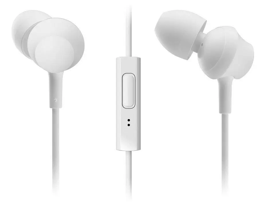 Провідні вакуумні навушники Panasonic RP-TCM360GCK з мікрофоном (Білий) Київ - фото 1