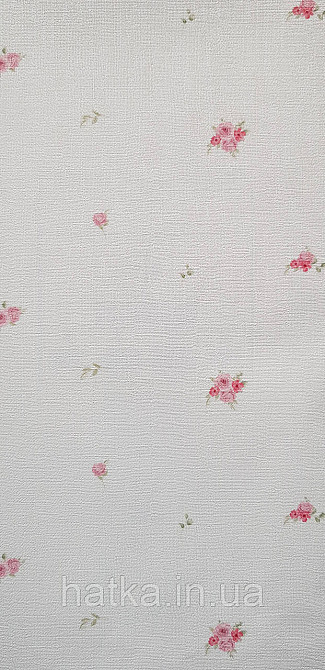 Обои винил на флизелине горячего тиснения DUKA Selective1.06х10 цветы розы нежные маленькие прованс красные ро Киев - изображение 2